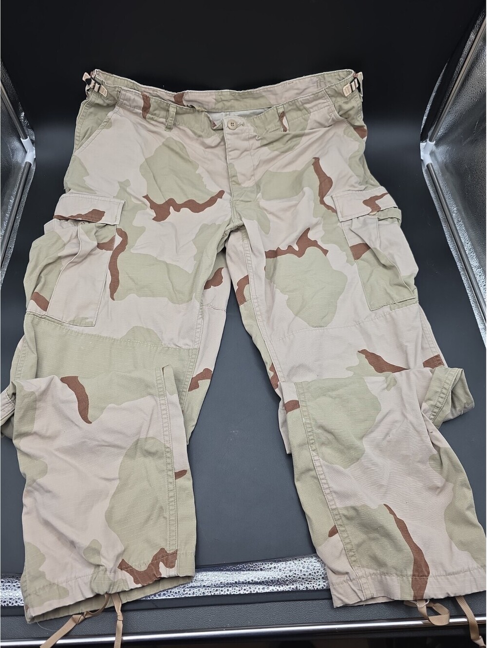Vintage Military Uniform Pants Men XL X-Large Desert Combat Camouflage Cargo